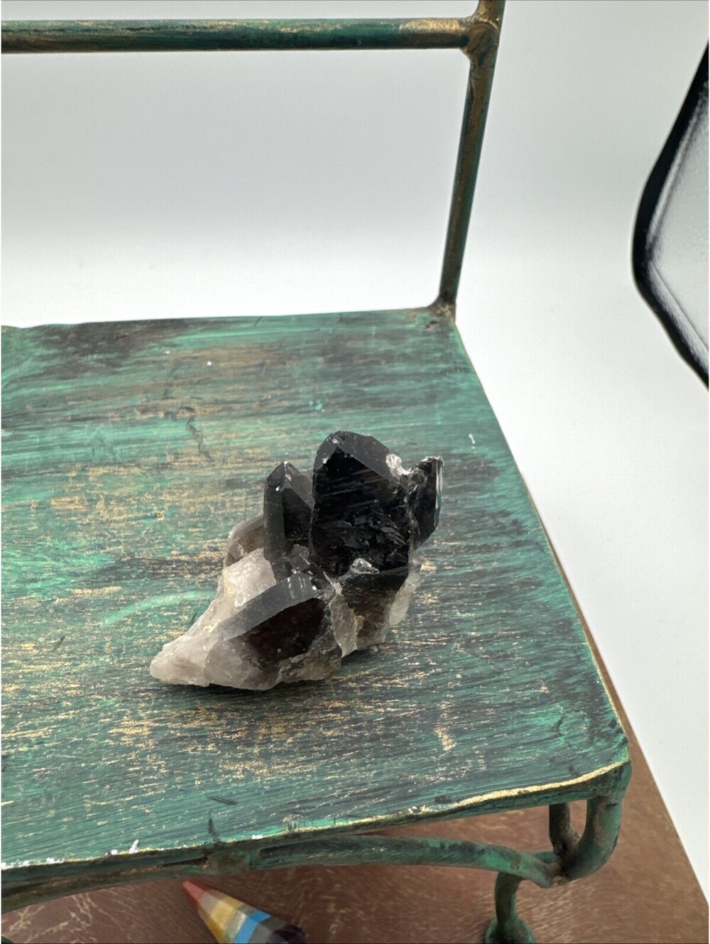 Natural Smoky Quartz Point Wand Brazil 1.0oz Crystal Cluster S22